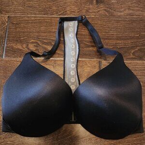 Victoria's Secret So Obsessed Push Up Black Racerback Bra 32DD (32E)